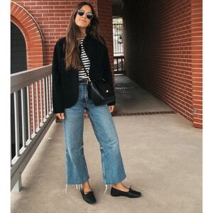 Zara Blue Cropped Jeans